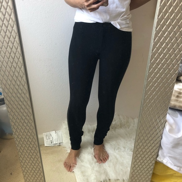 BRAND NEW Burberry Leather Trim Stretch Pants